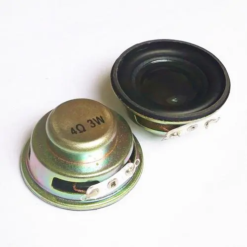 Front and back diagram of 4 ohm speaker
